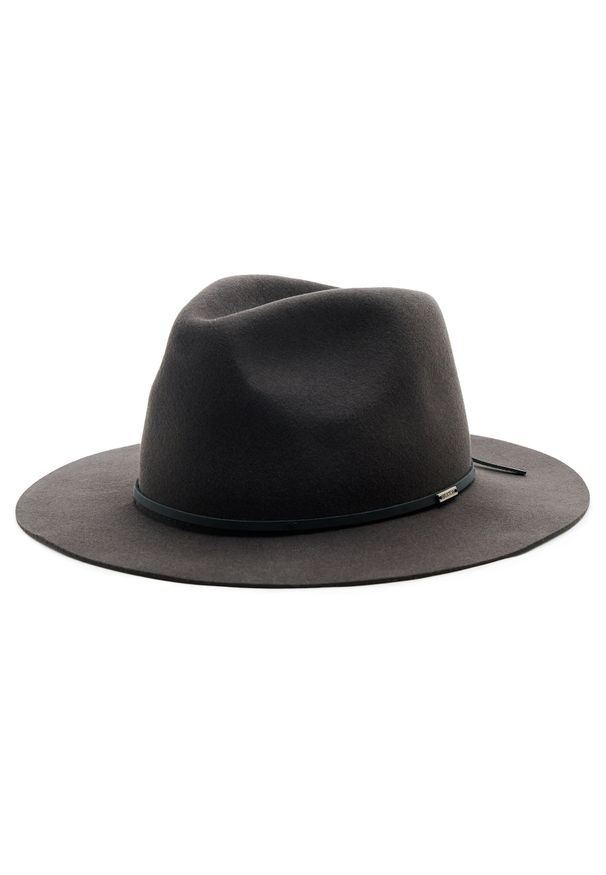 Kapelusz Brixton Wesley Packable Fedora 10762 Washed Black. Kolor: czarny. Materiał: materiał, wełna