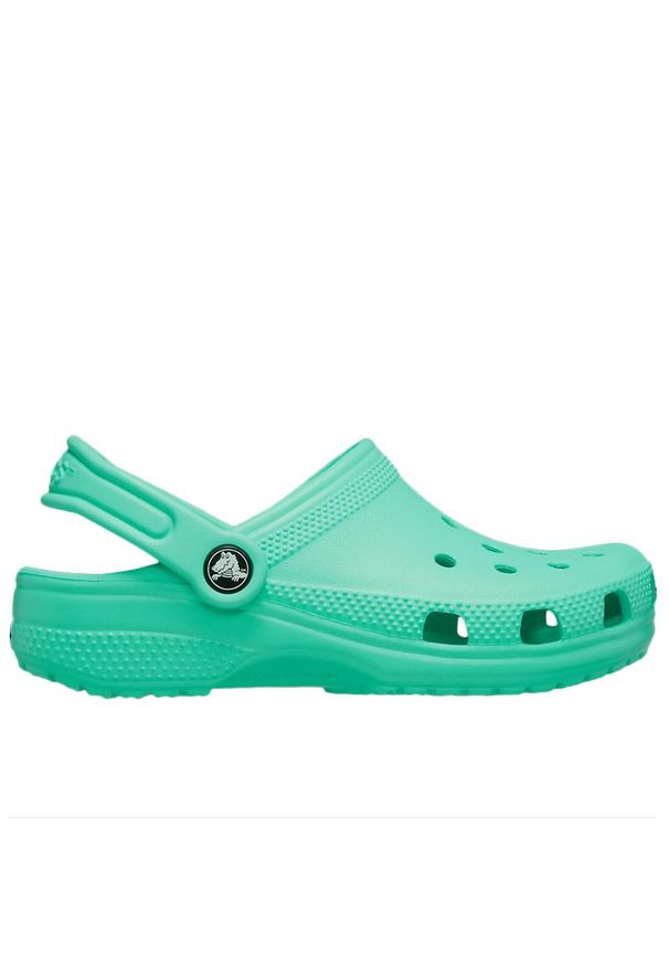 Klapki Crocs Classic Clog 206991-3WM - zielone. Kolor: zielony. Sezon: lato. Styl: młodzieżowy