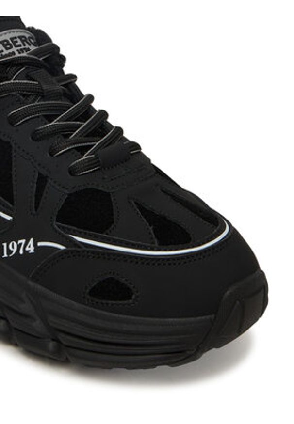 Iceberg Sneakersy IU1706M Czarny. Kolor: czarny. Materiał: skóra