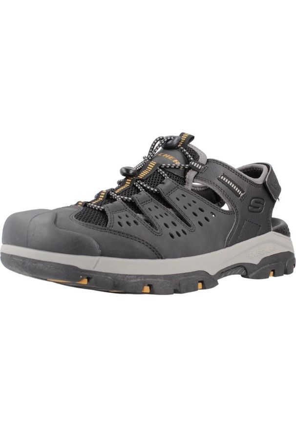 skechers - Buty trekkingowe męskie Skechers Tresmen. Zapięcie: rzepy. Kolor: czarny. Materiał: materiał, syntetyk, tkanina, guma. Szerokość cholewki: normalna