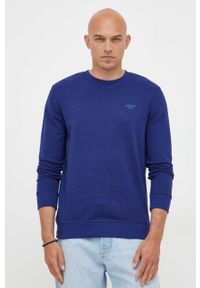 JOOP! - Joop! bluza bawełniana męska kolor granatowy z nadrukiem. Okazja: na co dzień. Kolor: niebieski. Materiał: bawełna. Wzór: nadruk. Styl: casual #1