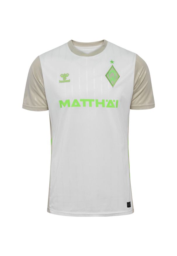 Hummel - Koszulka Wyjazdowa Werderu Brema 2025/26. Kolor: biały. Sport: piłka nożna