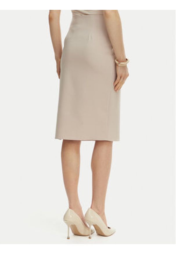 Rinascimento Spódnica ołówkowa CFC0127985003 Beżowy Slim Fit. Kolor: beżowy. Materiał: syntetyk