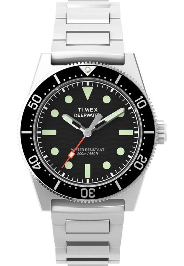 Zegarek Timex Zegarek męski TW2W95200 srebrny. Kolor: srebrny