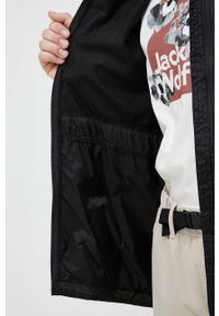 4f - 4F kurtka do biegania kolor czarny. Typ kołnierza: kaptur. Kolor: czarny. Materiał: materiał #4