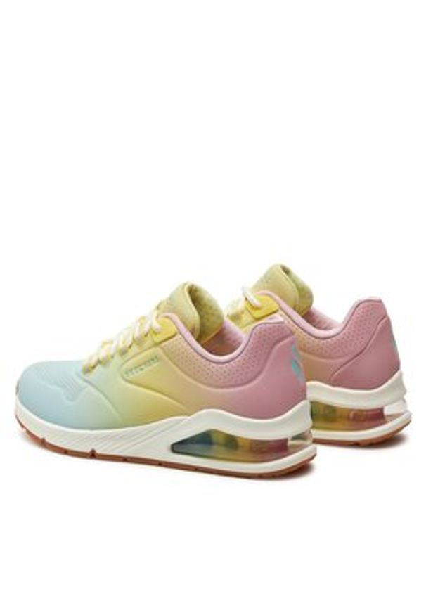 skechers - Skechers Sneakersy Uno 2 155628/WMLT Kolorowy. Kolor: niebieski. Materiał: skóra. Wzór: kolorowy