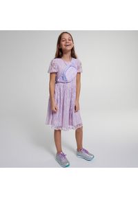 Reserved - Koronkowa sukienka - Fioletowy. Kolor: fioletowy. Materiał: koronka #1