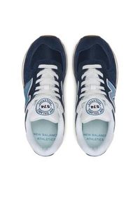 New Balance Sneakersy U574BU2 Granatowy. Kolor: niebieski. Materiał: zamsz, skóra. Model: New Balance 574 #3