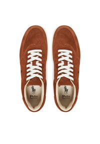 Polo Ralph Lauren Sneakersy 809973704002 Brązowy. Kolor: brązowy. Materiał: skóra, zamsz #3