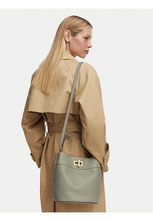 Furla Torebka Amelia M Bucket WB01953 HSF000 CN AG700 Zielony. Kolor: zielony. Materiał: skórzane