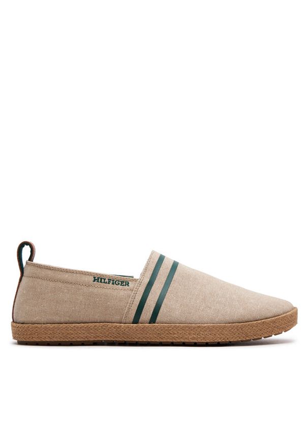 TOMMY HILFIGER - Tommy Hilfiger Espadryle Hilfiger Espadrille C Chambray FM0FM04982 Beżowy. Kolor: beżowy