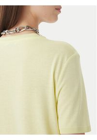 Patrizia Pepe T-Shirt 2M4542/J419-Y841 Żółty Regular Fit. Kolor: żółty. Materiał: bawełna #5