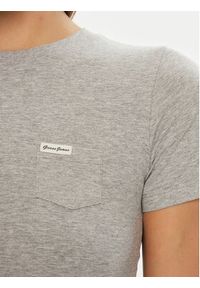 Guess Jeans T-Shirt W5RI52 J1314 Szary Regular Fit. Kolor: szary. Materiał: bawełna