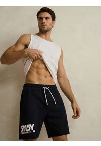 Sinsay - Szorty dresowe - niebieski. Kolor: niebieski. Materiał: dresówka #1