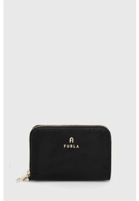 Furla portfel skórzany damski kolor czarny. Kolor: czarny. Materiał: skóra #1