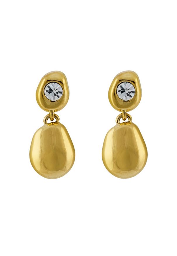 Guess Kolczyki JUBE05 187JW Złoty. Materiał: metalowe. Kolor: złoty