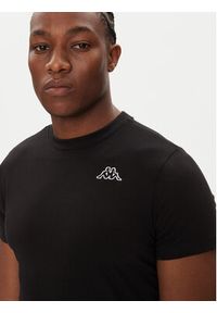 Kappa T-Shirt Logo Korpo Cafers 304J150 Czarny Slim Fit. Kolor: czarny. Materiał: bawełna #4