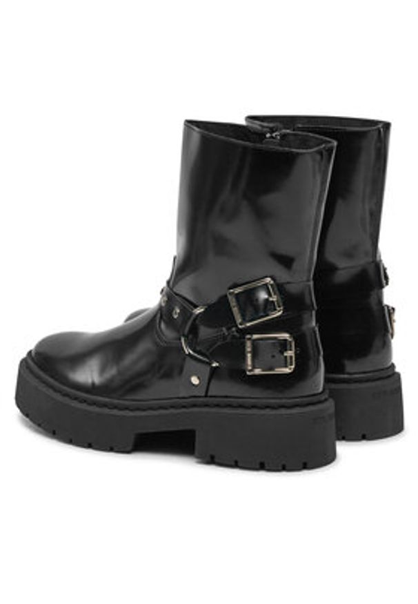 Steve Madden Botki Zwart SM11003405 Czarny. Kolor: czarny. Materiał: skóra