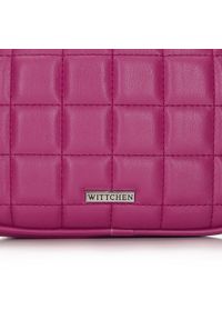 Wittchen - Damska torebka nerka pikowana. Kolor: różowy. Materiał: skóra ekologiczna #2