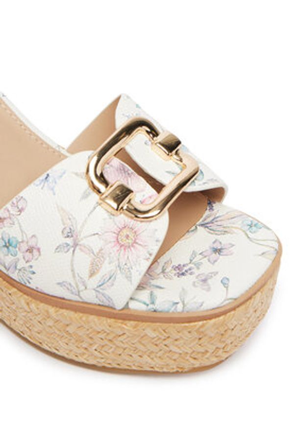 Aldo Espadryle Carrabriria 14190545 Biały. Kolor: biały. Materiał: skóra