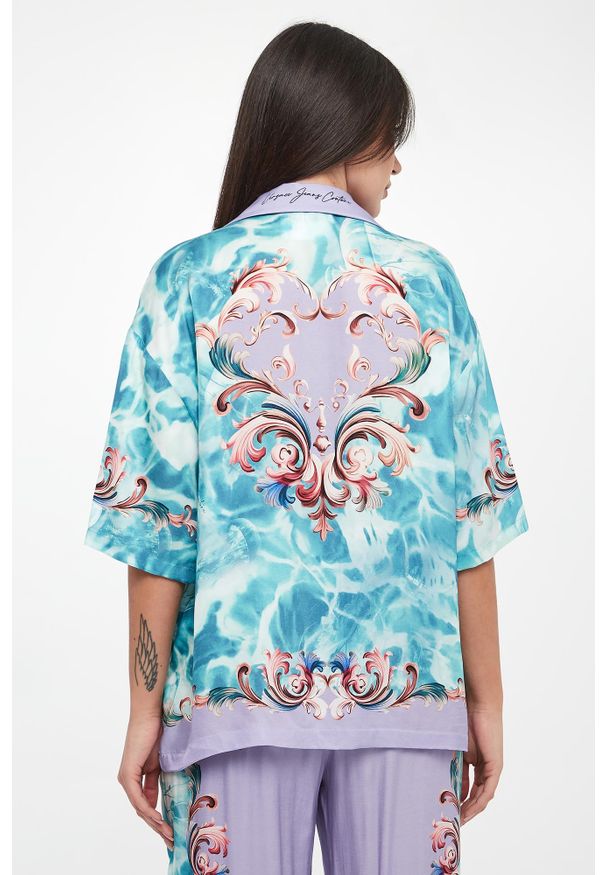 Versace Jeans Couture - Koszula damska ze wzorem VERSACE JEANS COUTURE