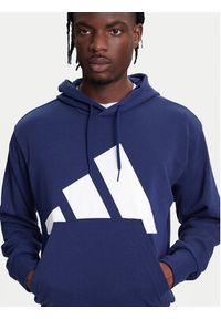 Adidas - adidas Bluza Essentials Big Logo JE8890 Granatowy Regular Fit. Kolor: niebieski. Materiał: syntetyk, bawełna #2
