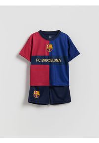 Reserved - Komplet FC Barcelona - granatowy. Kolor: niebieski. Materiał: dzianina. Wzór: gładki #1
