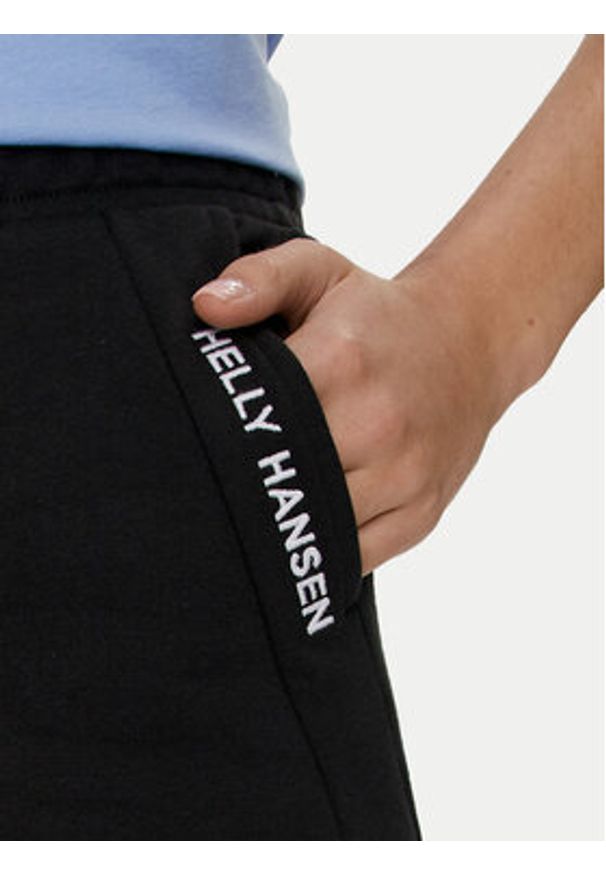 Helly Hansen Szorty sportowe W Core Sweat Shorts 54081 Czarny Regular Fit. Kolor: czarny. Materiał: bawełna