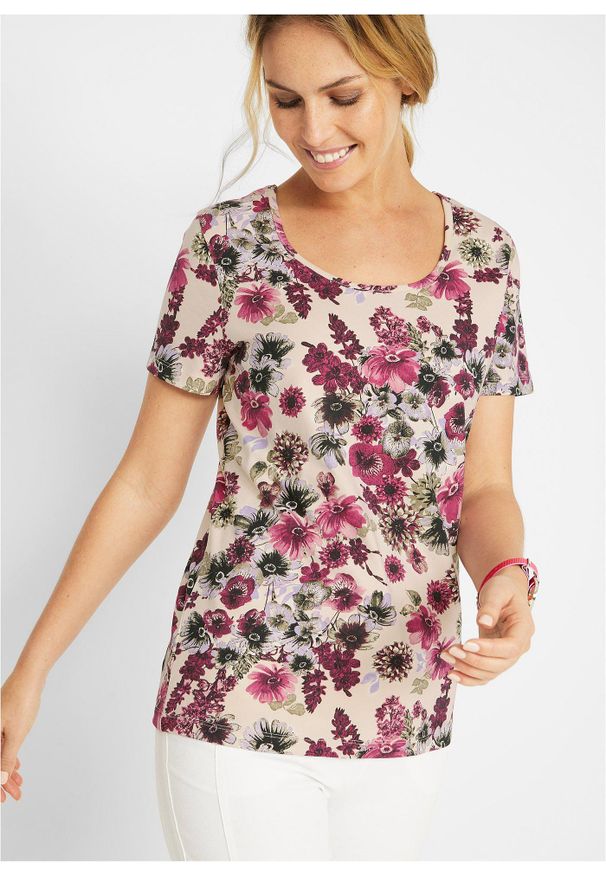 bonprix - T-shirt (2 szt.). Kolor: różowy