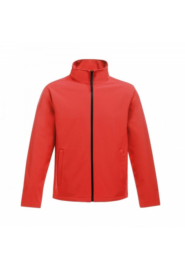 Regatta - Kurtka Softshellowa Damska Do Druku Ablaze. Kolor: czerwony, wielokolorowy, czarny. Sport: turystyka piesza