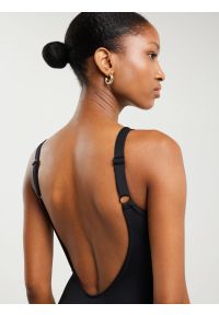 Big-Star - Kostium kąpielowy jednoczęściowy czarny Sallsa 906. Kolor: czarny. Materiał: materiał. Wzór: nadruk #4