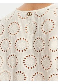 TwinSet - TWINSET Bluzka 251TT2364 Écru Loose Fit. Materiał: bawełna #5