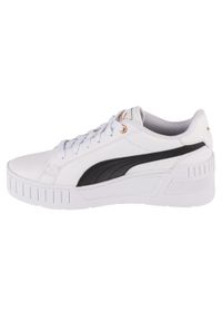 Buty do chodzenia damskie Puma Karmen Wedge. Zapięcie: sznurówki. Kolor: biały. Materiał: tkanina, materiał, syntetyk. Szerokość cholewki: normalna. Sport: turystyka piesza