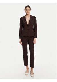 Marella Spodnie materiałowe Aletta 2523786014 Brązowy Regular Fit. Kolor: brązowy. Materiał: syntetyk
