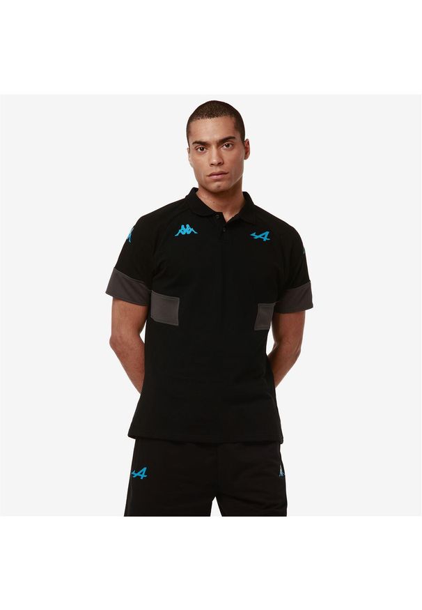 Kappa - Polo Alpine F1 Andoi 2024. Typ kołnierza: polo. Kolor: wielokolorowy, niebieski, czarny