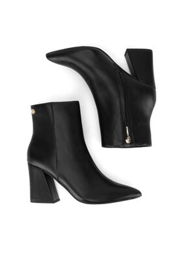 Nine West Botki CEO-AIDA-01 Czarny. Kolor: czarny. Materiał: syntetyk, materiał