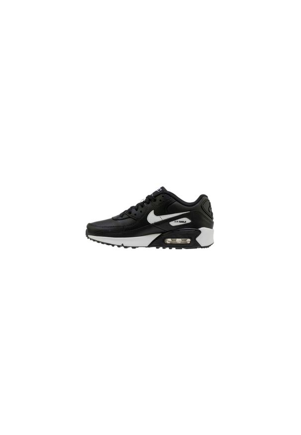 Buty do chodzenia dla dzieci Nike Air Max 90 Ltr GS. Zapięcie: sznurówki. Kolor: czarny, biały, wielokolorowy. Materiał: syntetyk, tkanina, skóra, materiał. Szerokość cholewki: normalna. Model: Nike Air Max, Nike Air Max 90. Sport: turystyka piesza