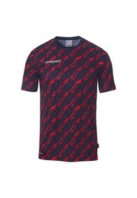 UHLSPORT - Koszulka Uhlsport Progressive 28. Kolor: niebieski, czerwony, wielokolorowy. Materiał: materiał. Wzór: nadruk. Sport: piłka nożna #1