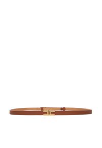 Elisabetta Franchi Pasek Damski CT-73S-56E2-V140 Brązowy. Kolor: brązowy. Materiał: skóra #1