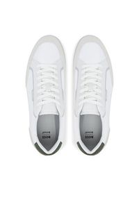 BOSS Sneakersy Nitan 50548864 Biały. Kolor: biały. Materiał: zamsz, skóra