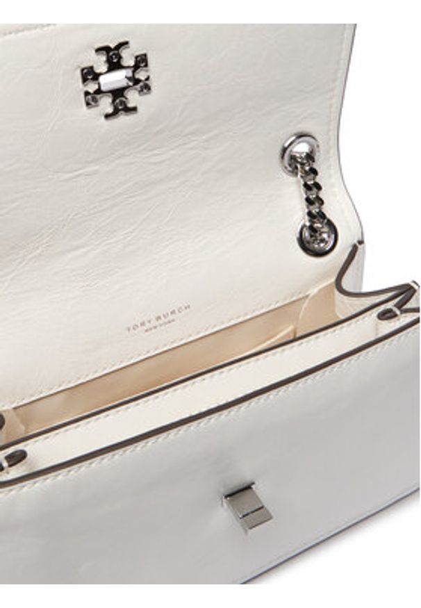 Tory Burch Torebka Kira Turnlock Mini Bag 176642 Biały. Kolor: biały. Materiał: skórzane