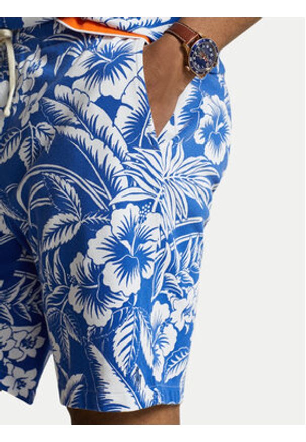 Polo Ralph Lauren Szorty materiałowe 710935541001 Niebieski Regular Fit. Kolor: niebieski. Materiał: bawełna