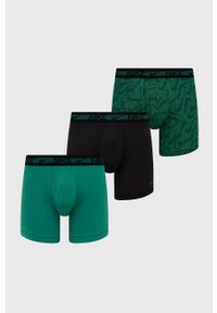 Nike bokserki (3-pack) męskie kolor zielony. Kolor: zielony. Materiał: poliester, włókno, skóra, tkanina