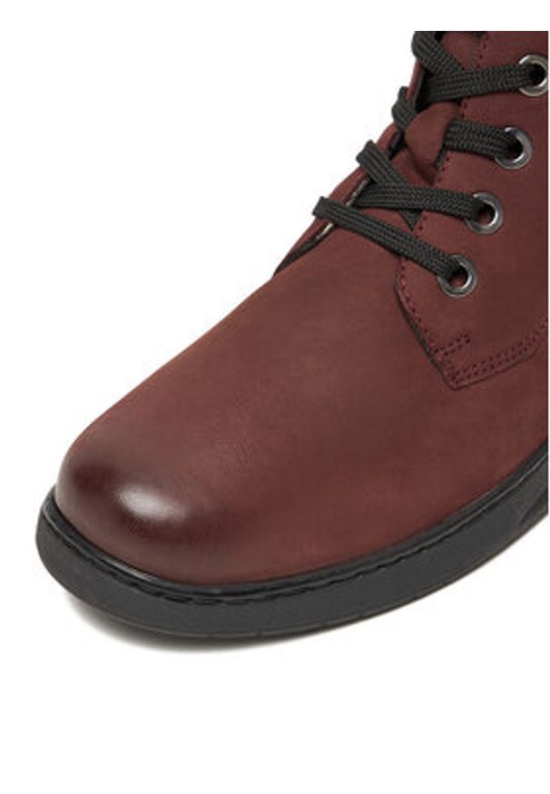 Go Soft Trzewiki CEO-WI23-NUREN-02 Bordowy. Kolor: czerwony. Materiał: nubuk, skóra