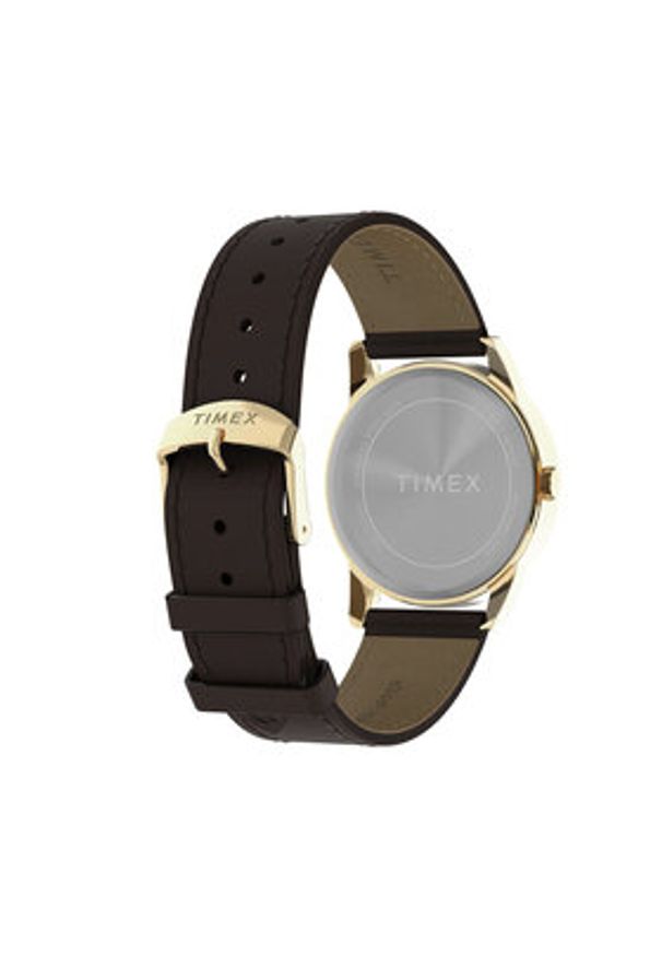 Timex Zegarek Easy Reader® Classic TW2Y12700 Brązowy. Kolor: brązowy. Materiał: skóra