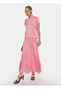 ViCOLO Spódnica midi TB0036 Różowy Regular Fit. Kolor: różowy. Materiał: wiskoza #2