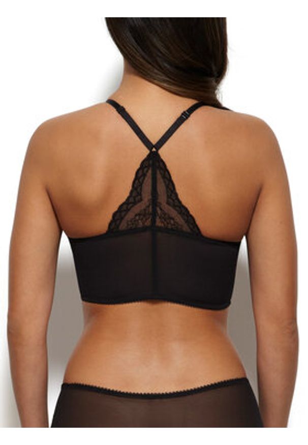 Gossard Biustonosz braletka Superboost Deep V 7718 Czarny. Kolor: czarny. Materiał: syntetyk