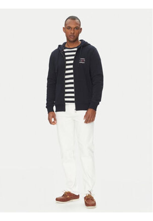 TOMMY HILFIGER - Tommy Hilfiger Bluza MW0MW39250 Granatowy Regular Fit. Kolor: niebieski. Materiał: bawełna