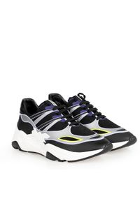 Patrizia Pepe Sneakersy | 2V9991/A6Q4 | Kobieta | Czarny, Wielokolorowy. Kolor: czarny, wielokolorowy. Materiał: tkanina, skóra. Wzór: aplikacja
