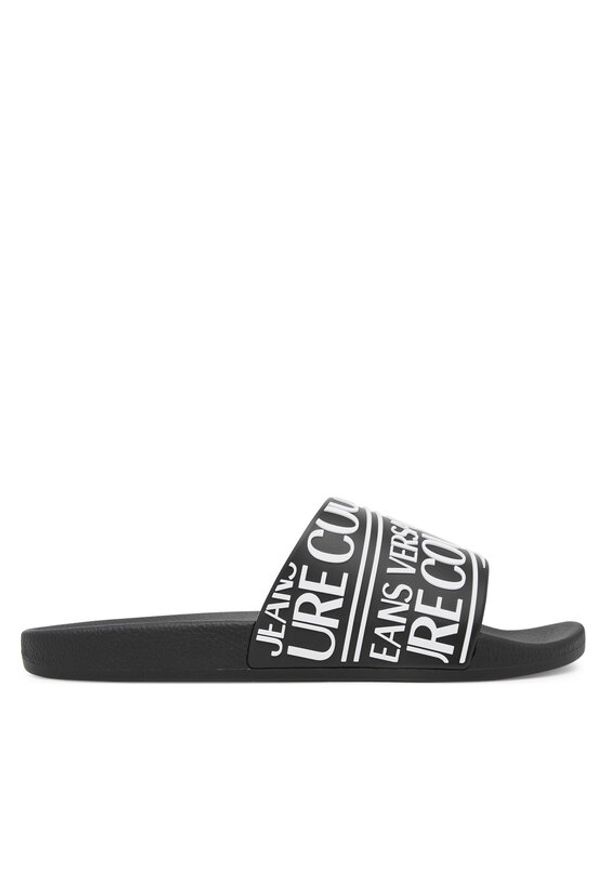 Versace Jeans Couture Klapki 79YA3SQ1 71352 899 Czarny. Kolor: czarny. Materiał: syntetyk